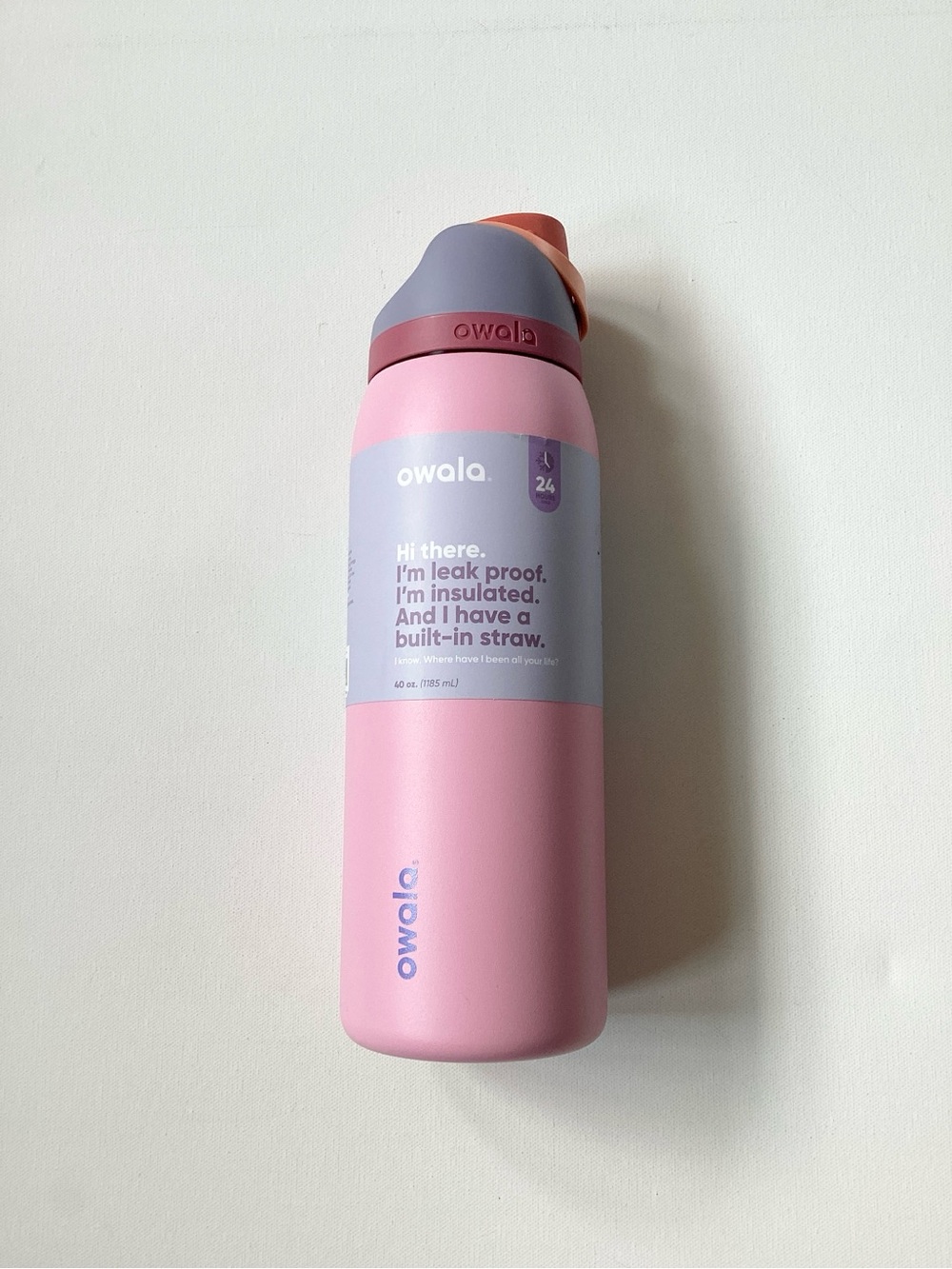 Owala FreeSip Pink Water Bottle